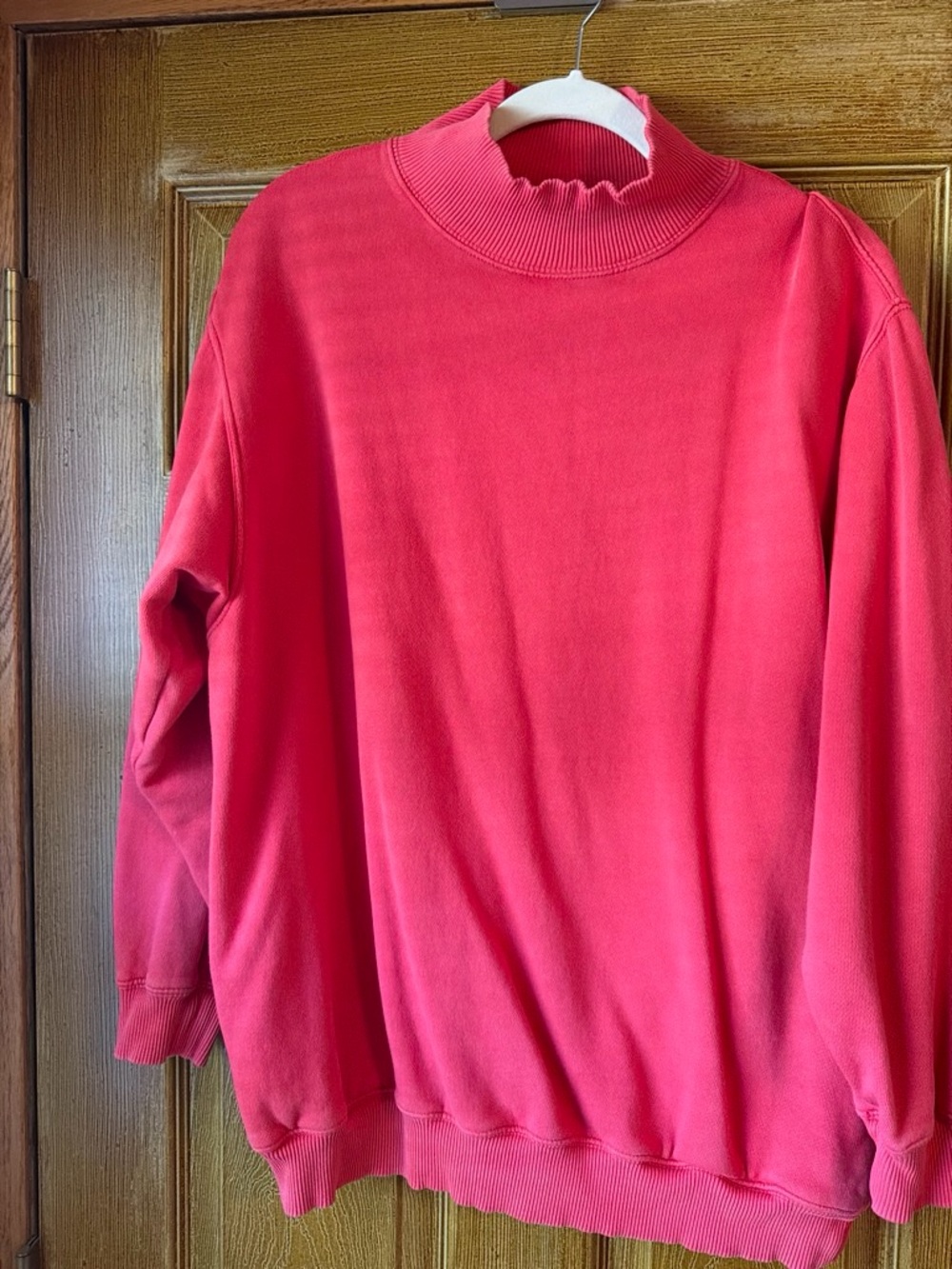 aerie Men's Coral Pink Turtleneck Sweater